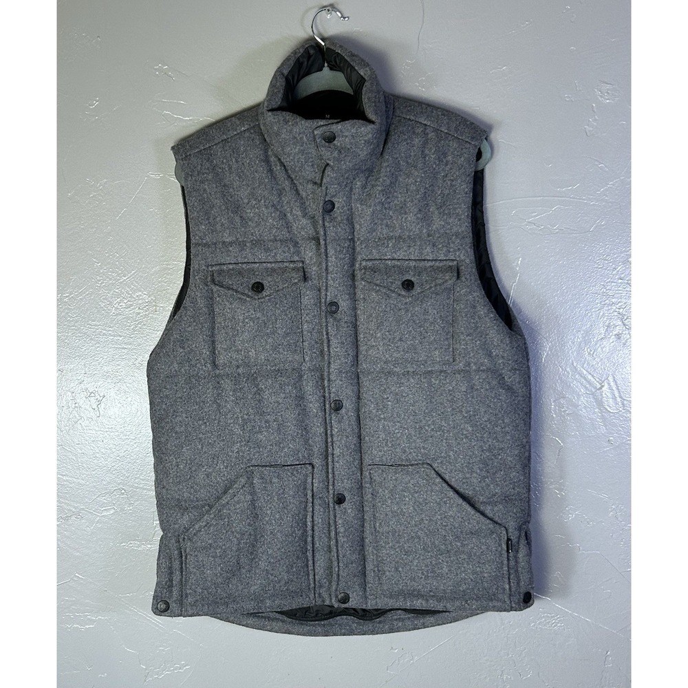 STS Ranchwear "the Bodie" wool vest snap & Zip Front closure Mens Size M Classic